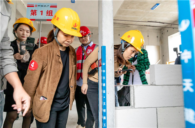 中天八建南寧中海湖上景明項(xiàng)目舉辦工地開放日